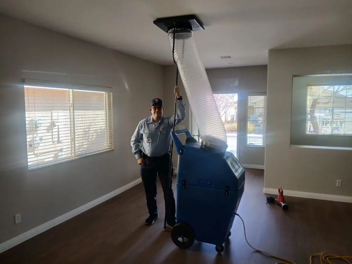 Professional Dryer Vent Cleaning work inside a Huber Heights home